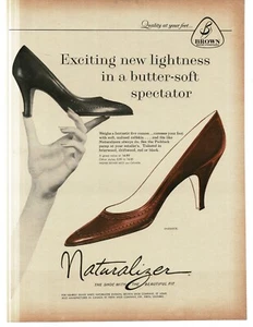 1959 Naturalizer Women's High Heel Shoes Paddock Vintage Print Ad - Picture 1 of 1