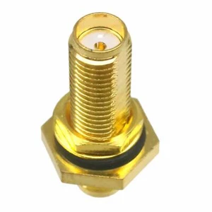 SMA Female Jack to SMA Female nut Bulkhead O-ring RF Adapter coaxial Connector - Picture 1 of 4