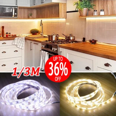60LED/m 5630 LED Strip Lights 12V Waterproof Tape Cuttable Soft Decoration Lamp - Image 1 of 4
