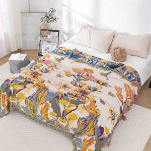 Hypoallergenic Soft Blanket Pure Cotton Naked Sleeping Comfortable Gauze Cover - Picture 1 of 10
