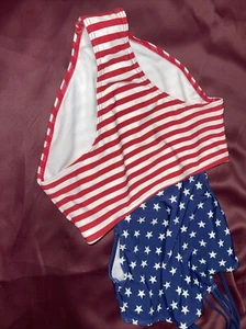 Kanu Surf Girls Swimsuit Size 14 One Piece Sport Cut Out Beach Flag (19) - Picture 1 of 5