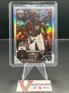 2023 Topps Chrome - JETER DOWNS ROOKIE SEPIA REFRACTOR #56 Washington Nationals - Picture 1 of 3