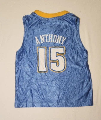 DENVER NUGGETS Basketball Jersey Boys( 5/6) Carmelo Anthony #15 Polyester NBA - Image 1 of 3