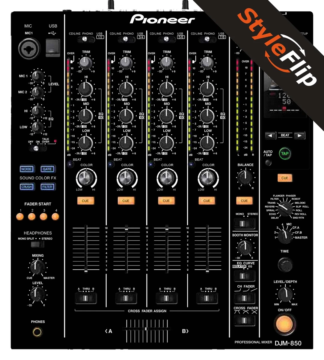 Pioneer DJM-850 + Inno Fader PNP 取付け済み Pioneer DJM-850 Spare Parts ( DJM 850 ) - All Pioneer DJ Spare