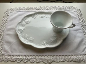 Vidrio de leche - Cosecha/uva de colonia, platos y juegos de tazas-8 - Imagen 1 de 7