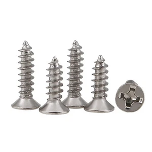 Self-Tapping Nickel-plated Phillips Cross Screws Countersunk Micro Screw M1-M4 - Picture 1 of 9