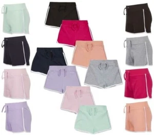 Girls Shorts 100% Jersey Cotton Casual Sports Style Holiday Gymnastic Summer - Picture 1 of 13