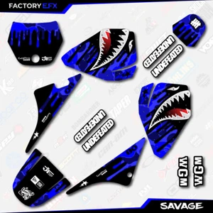 Blue Savage Racing Graphics kit fits Yamaha PW80 PW 80 All Years Custom - Bild 1 von 2