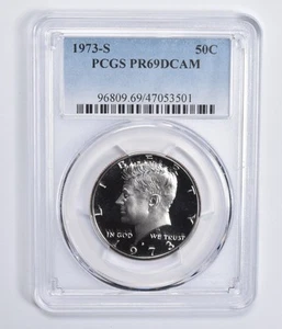 PR69 DCAM 1973-S Kennedy Half Dollar PCGS Blue Lbl *4993 - Picture 1 of 5
