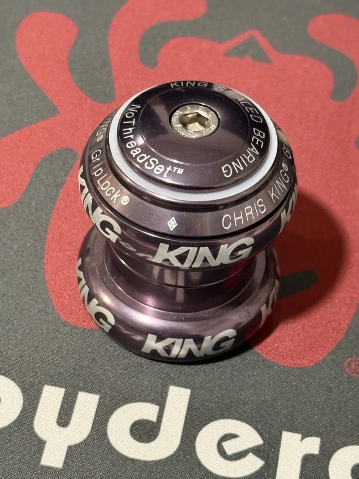 Auriculares Chris King NoThreadSet 1-1/8" Peltre Fuera de Producción Nuevos Foto 1 de 3
