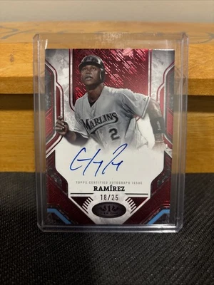 2025 Topps Tier One Prime Performers Autographs Hanley Ramirez Auto /25 - Image 1 of 2