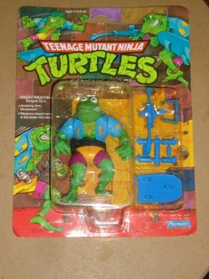 Teenage Mutant Ninja Turtle Genghis Frog M.O.C. Punched - Image 1 of 4