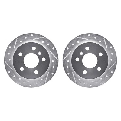 For Mercedes-Benz B200 06-11 R1 Concepts Drilled & Slotted Rear Brake Rotor Set - Image 1 of 3