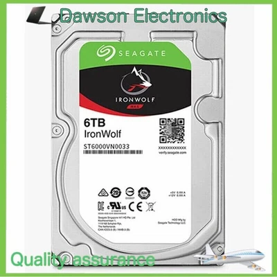 Seagate IronWolf ST6000VN0033 7200RPM 6TB 256MB Cache 3.5" Internal Hard Drive - Image 1 of 2