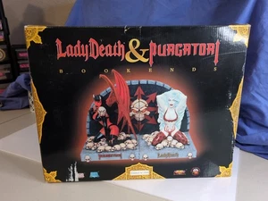 Lady Death & Purgatori Bookends Chaos Comics Diamond Select Ltd 1500 COA - Picture 1 of 8