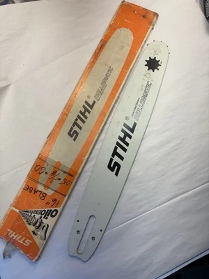 Barra de motosierra Stihl Rollomatic 30030008913 de colección hecha en Alemania Occidental 16” 1980. Foto 1 de 4