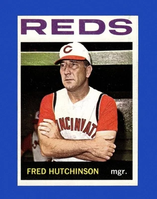 1964 Topps Set-Break #207 Fred Hutchinson Mg como nuevo *GMCARDS* Foto 1 de 2