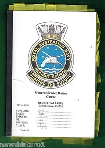 #JJ4. FOUR ROYAL AUSTRALIAN NAVY RECRUIT TRAINING BOOKS / BOOKLETS - Picture 1 of 4