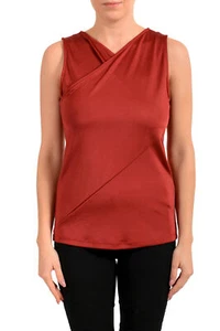Blusa para mujer Hugo Boss ""Ecasi2" roja elástica sin mangas - Imagen 1 de 5