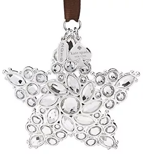 Kate Spade Noche Estrellada Adorno Joyería Cristal/Estrella Plateada 2016 Lenox Nuevo - Imagen 1 de 4