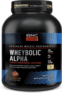 GNC AMP Wheybolic Alpha Whey Protein Powder Chocolate Fudge 2.91 LB Exp. 08/25 - Picture 1 of 5