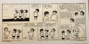 Wee Pals- 7-Panel Original Cartoon Strip by Morrie Turner, 1977 - Picture 1 of 1