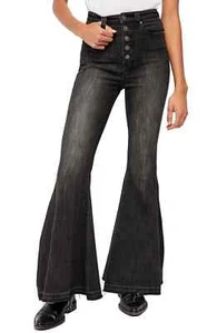 Free People Damen Irreplaceable High Waist Schlagjeans - Bild 1 von 12