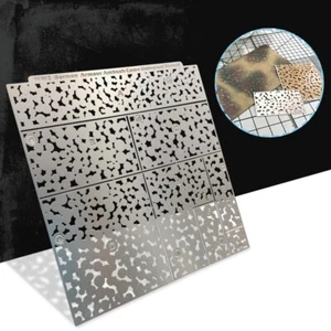 1/35 WWII German Armour Ambush Camouflage Leakage Spray Stenciling Template HOT - Picture 1 of 10