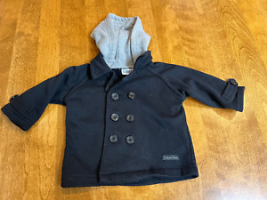 Calvin Klein 3-6 Month Baby boy Pea Jacket with Hood