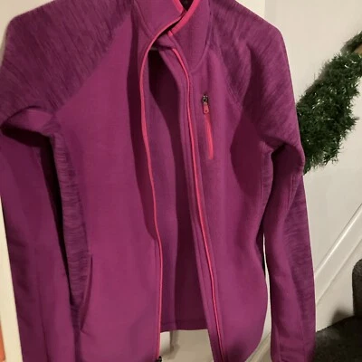 女式 Tek Gear 小号紫色抓绒拉链夹克 — 第 1/4 张图片