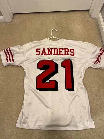 Deion Sanders Authentic Mitchell and Ness Jersey Size 48 49ers Rare Cover