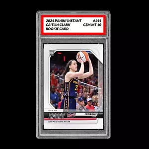 Graded 10 Caitlin Clark #144 RC Rookie Card 2024 Panini Instant Indiana Fever - Bild 1 von 2