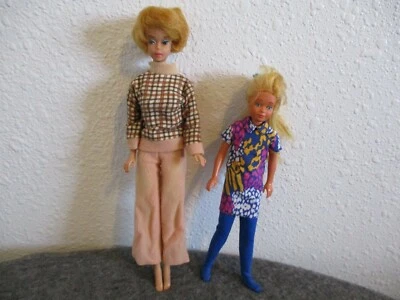VINTAGE MATTEL 1958-1960's BARBIE PAT PEND BODY + SKIPPER + BARBIE HEAD C-INFO - Image 1 of 4