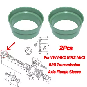 2X For 79-02 VW MK1 MK2 MK3 020 Metal Transmission Axle Flange Sleeve 020301192A - Picture 1 of 8