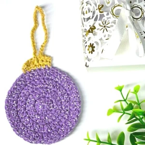 Lot of 12 Purple Christmas Baubles - Retro Ornaments for Festive Decorations - Picture 1 of 3