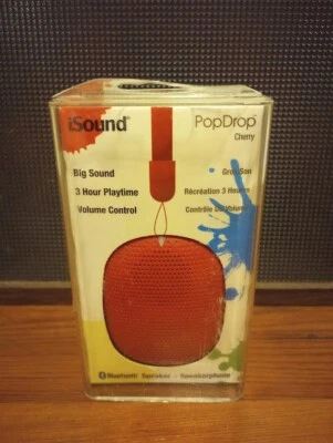 iSound Popdrop Rechargable Wireless Bluetooth Speaker Red - Image 1 of 2