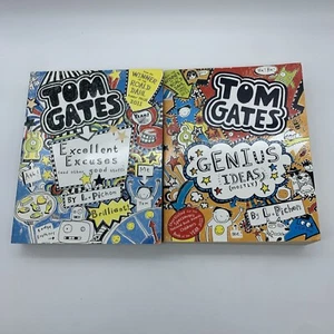 Tom Gates 2x Books: Genius Ideas (Mostly) & Excellent Excuses (& other good stuf - Picture 1 of 11