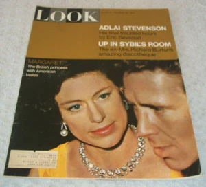 Look Magazine ~ November 30, 1965 ~ Adlai Stevenson - Imagen 1 de 3