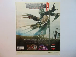 NINJA GAIDEN II 2008 Vintage Game Release print Ad  - Picture 1 of 1