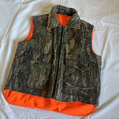 Chaleco Winchester Vintage Adulto Medio Camuflaje Trebark Camuflaje Reversible Naranja Foto 1 de 4