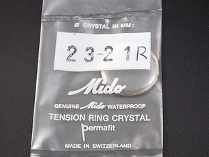 Mido Vintage Watch Crystal 23.00mm Ref#21 Permafit Waterproof New Old Stock - Picture 1 of 1