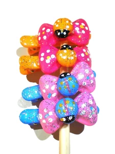 4 Stück Marienkäfer Schleifen Mädchen Haarspangen Multi - Farben - Bild 1 von 3