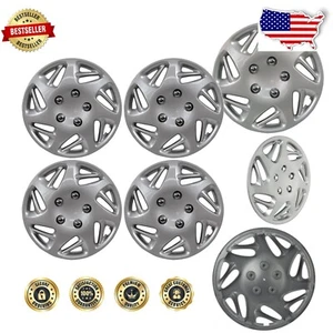 Stylish 17-Inch Silver Chrome Plated Wheel Covers - Set of 4 for Any Vehicle - Picture 1 of 6