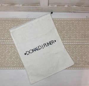 Donald J Pliner Ivory Flannel Drawstring Dust Bag Shoe Storage 13.5" x 10.5" - Picture 1 of 1