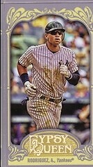 2012 (YANKEES) Topps Gypsy Queen Mini #68B Alex Rodriguez VAR