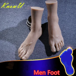 Una exhibición de maniquí de silicona realista izquierda o derecha para hombre piernas pies modelo EE. UU. - Imagen 1 de 6