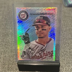 2023 Topps Chrome Platinum Logofractor Joey Menes RC /499 Nationals Rookie - Bild 1 von 3