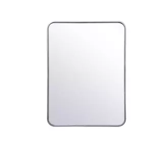 Elegant Lighting MR802432S Evermore 32" x 24" Contemporary -Silver 32"x24" - Picture 1 of 5