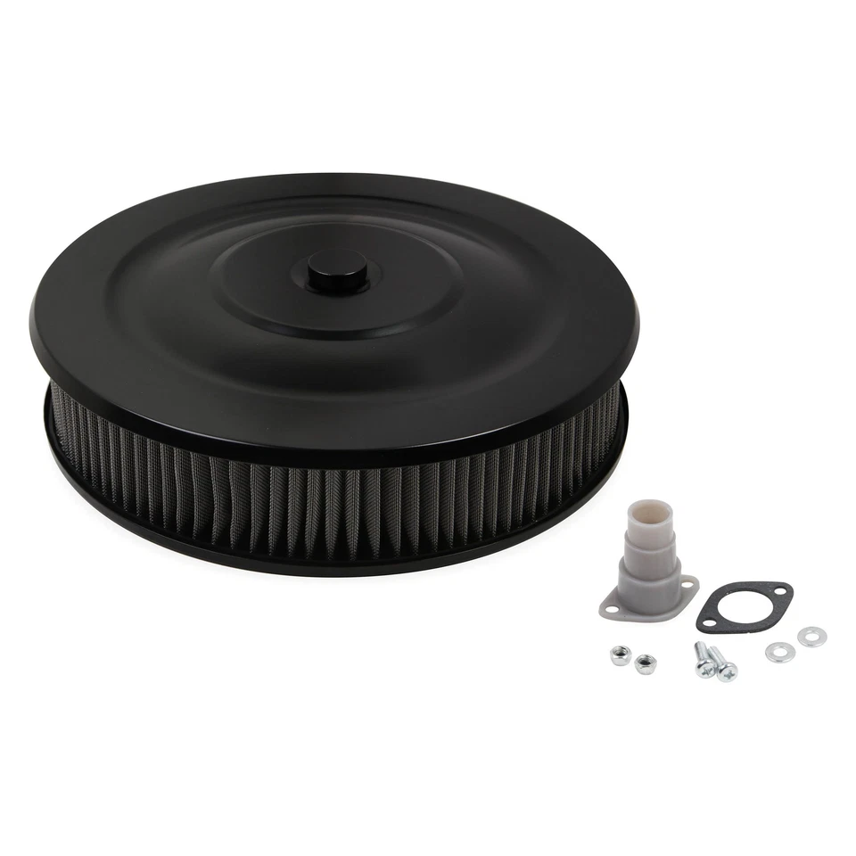 Mr. Gasket Easy Flow Black Air Cleaner Assembly w Pre-Oiled Washable Filter Foto 1 de 2
