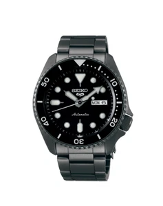 Seiko 5 Sports Automatico Uomo SRPD65K1 Orologio 42,5mm Black PVD Total Black - Foto 1 di 6